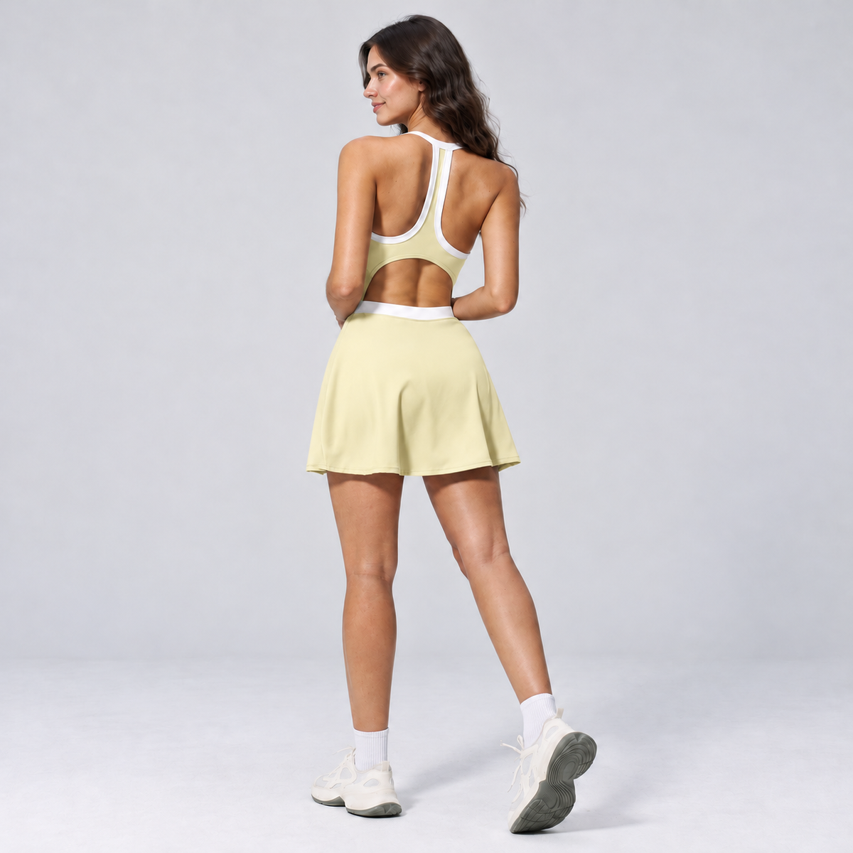 AirSoft Yoga Dress - ivory yellow
